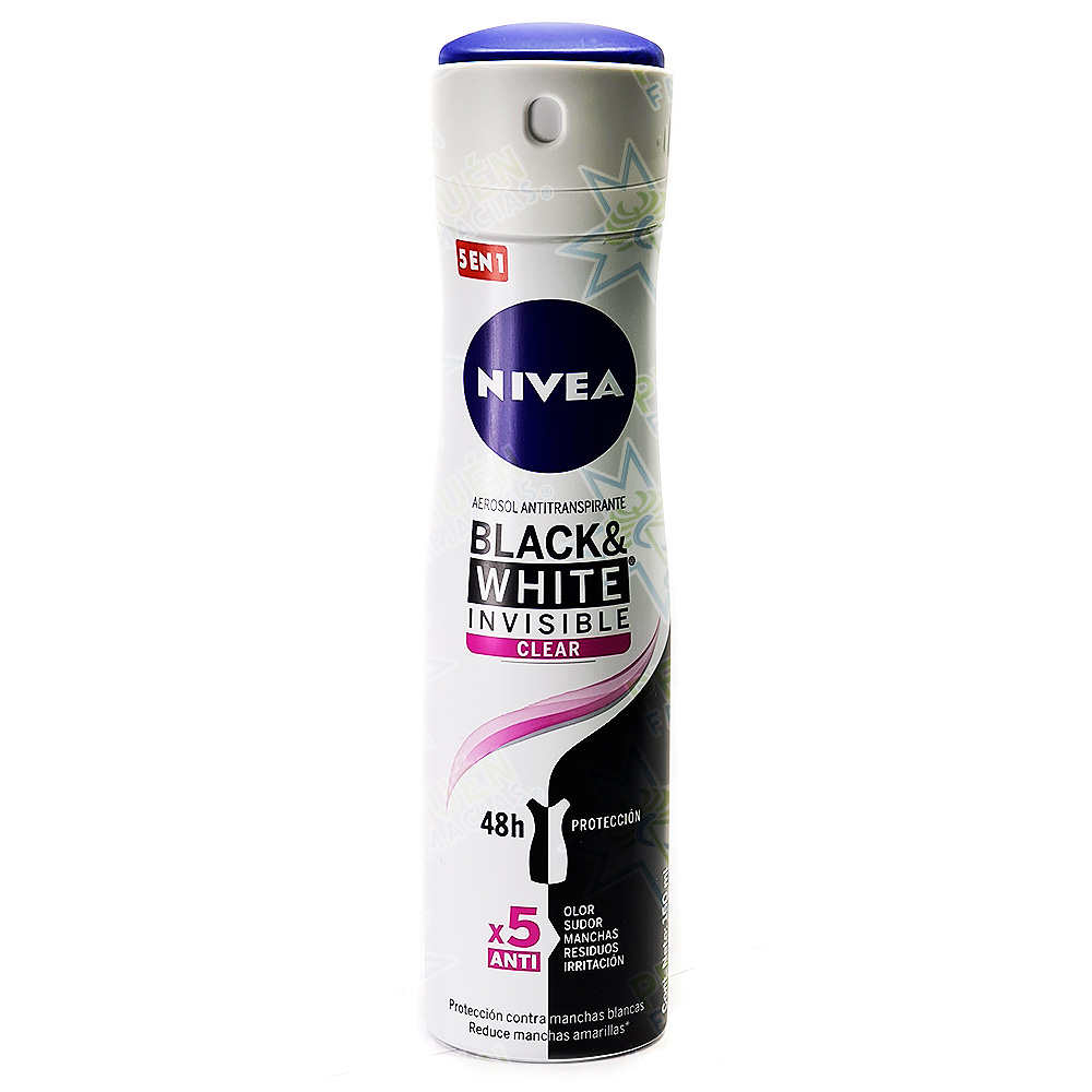 Nivea Women Invisible Black & White Clear Antitranspirante Spray Mujer 150 mL Beiersdorf