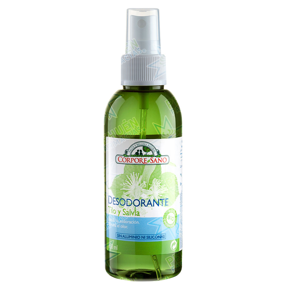 Corpore Sano Tilo y Salvia Desodorante Spray Natural 150 mL 
