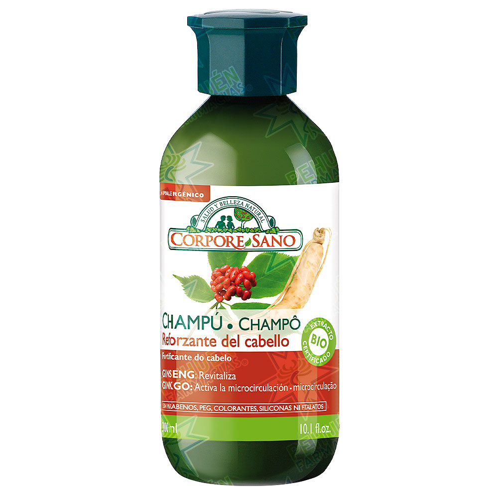 Corpore Sano BIO Reforzante Shampoo Ginseng Ginkgo 300 mL