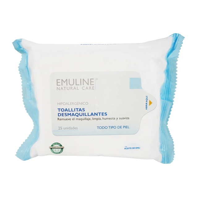 Emuline Natural Care 25 Toallas Desmaquillantes Emuchile