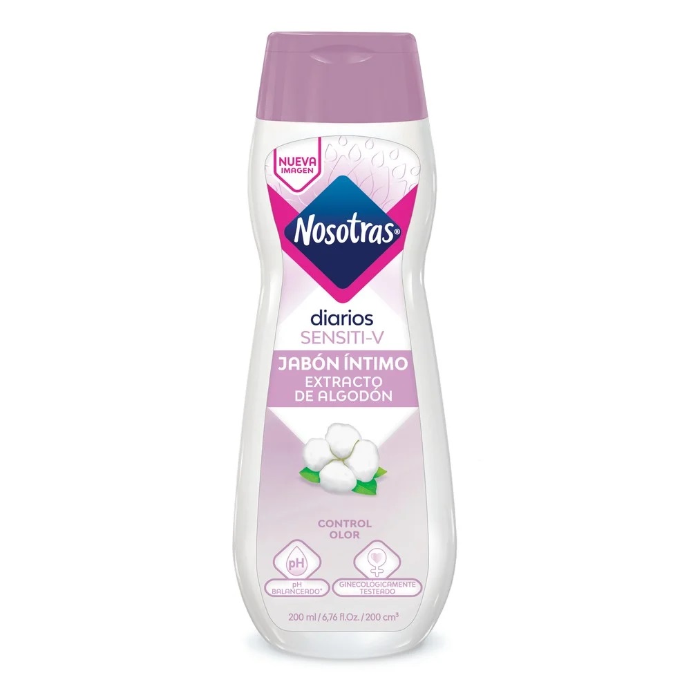 Nosotras Sensiti-V Jabón Íntimo 150 mL Familia S.A.
