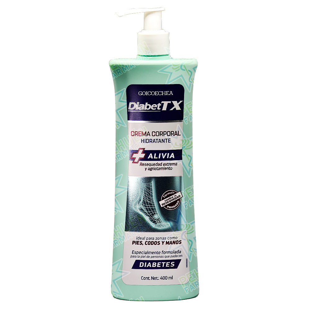 Goicoechea Diabet TX Crema Corporal Hidratante 400 mL Genomma Lab