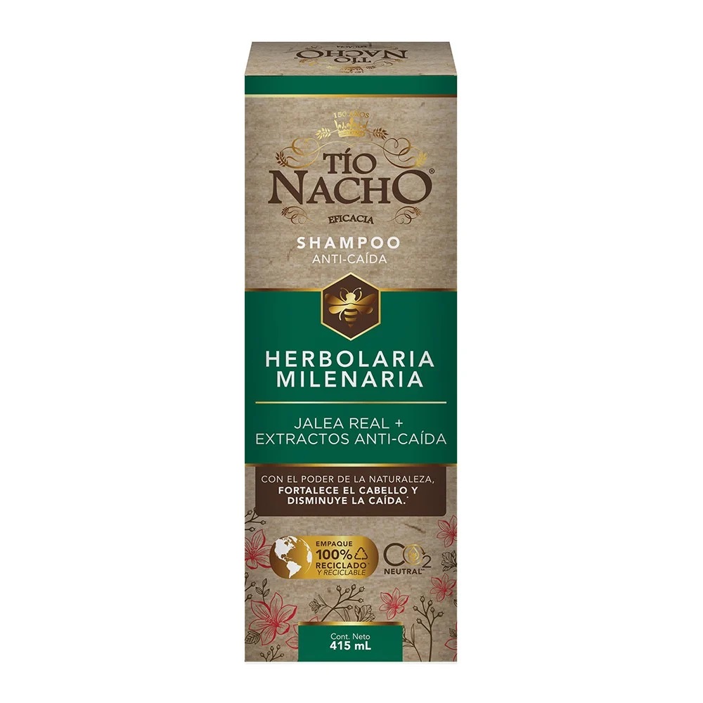 Tío Nacho Fortalecimiento Capilar Shampoo Herbolaria Natural 415 mL Genomma Lab