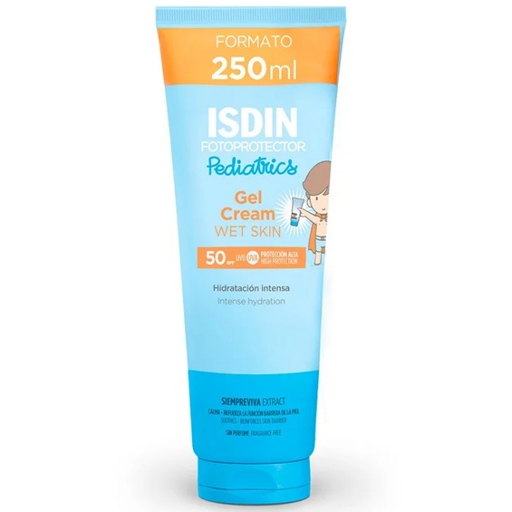 Fotoprotector Pediatrics FPS 50+ Gel Crema Wet Skin 250 mL Isdin