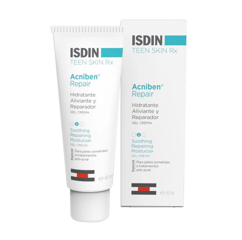 Acniben Repair Gel Crema Hidratante Aliviante y Reparador 40 mL Isdin