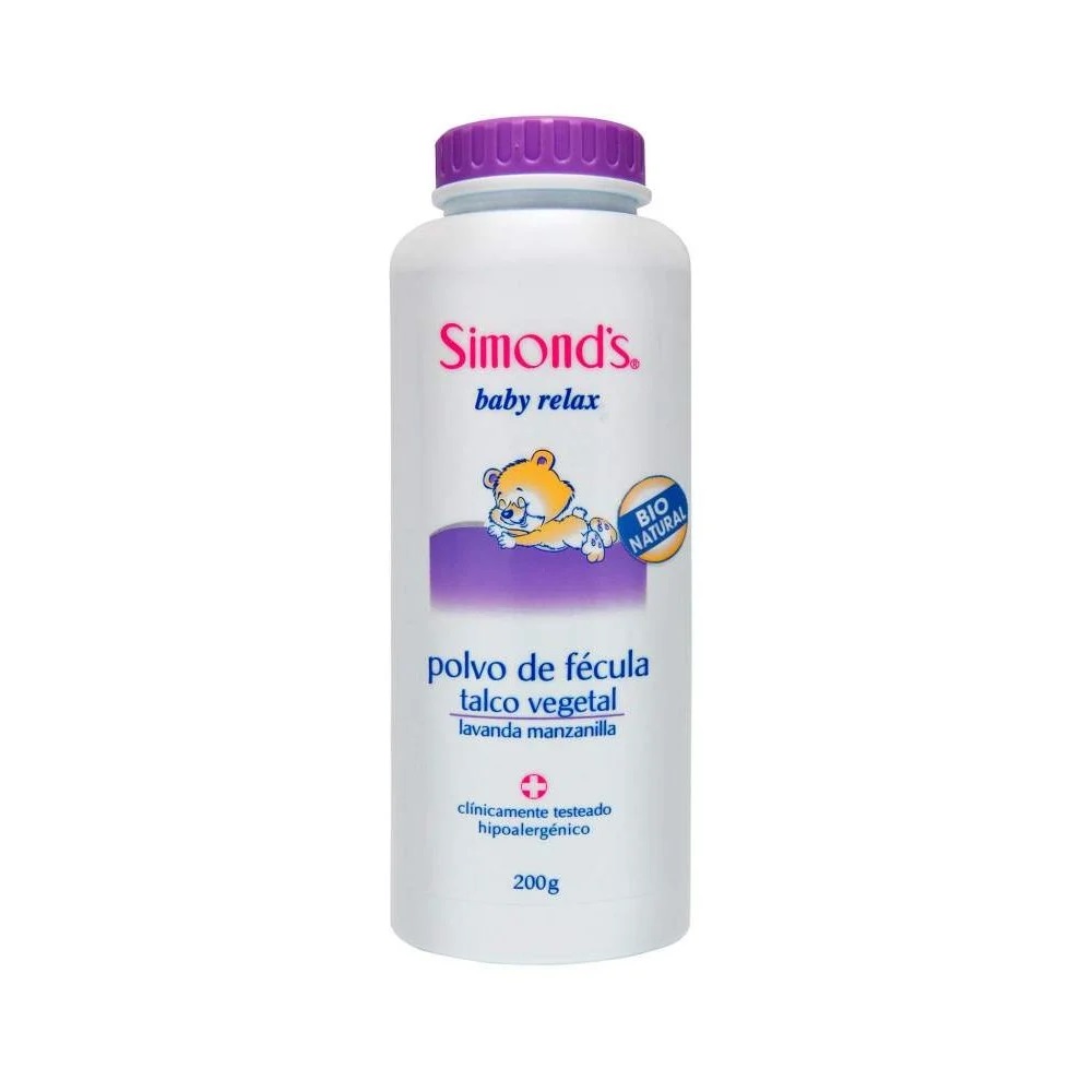Simond's Baby Polvo de Fécula Lavanda Manzanilla Talco Vegetal Bebés 200 g Durandin