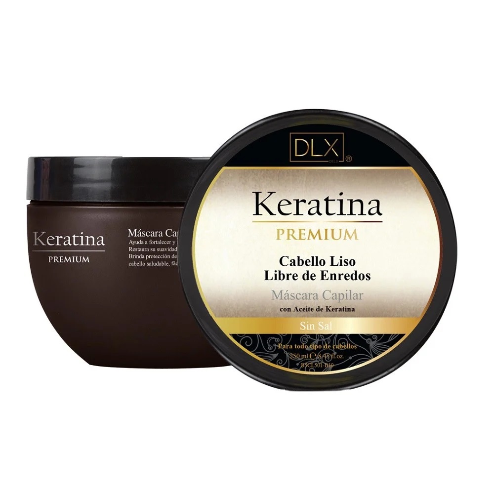 Dlx Keratina Premium Máscara Capilar Sin Sal 250 mL Hair & Compliments