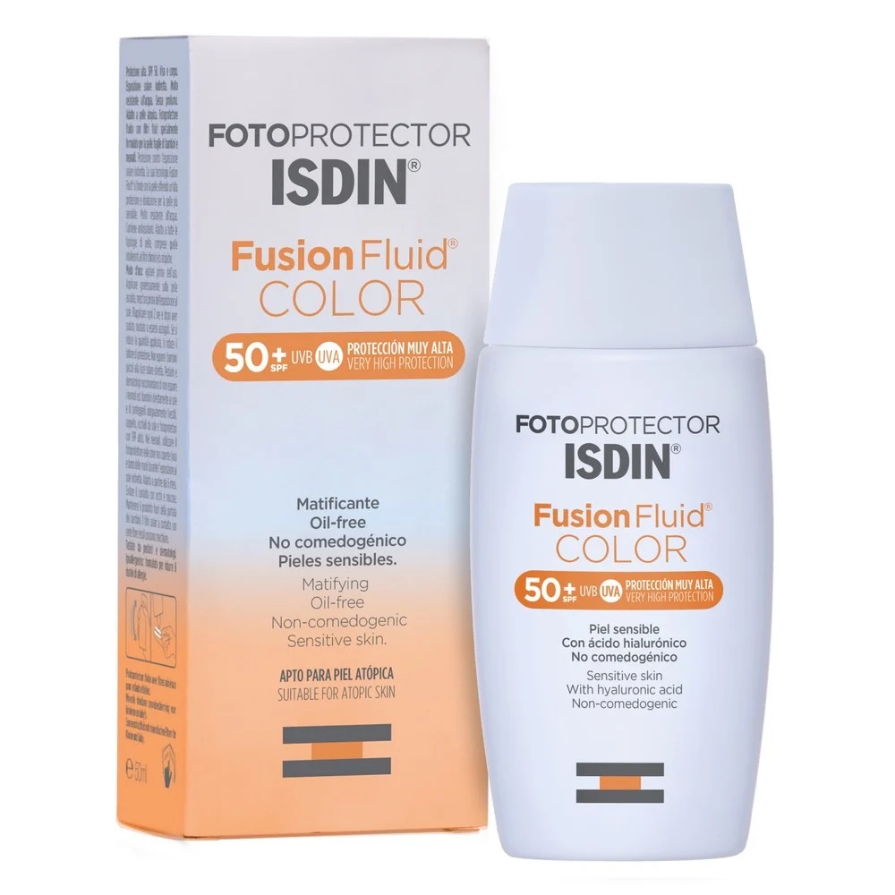 Fotoprotector Fusion Fluid Color FPS 50+ Bloqueador Con Color 50 mL Isdin