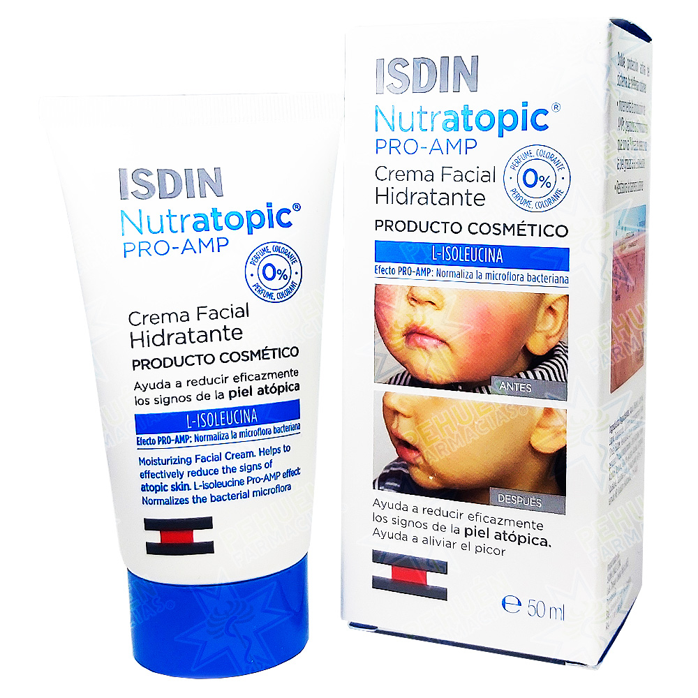 Nutratopic Pro-Amp Crema Facial Piel Atópica 50 mL Isdin