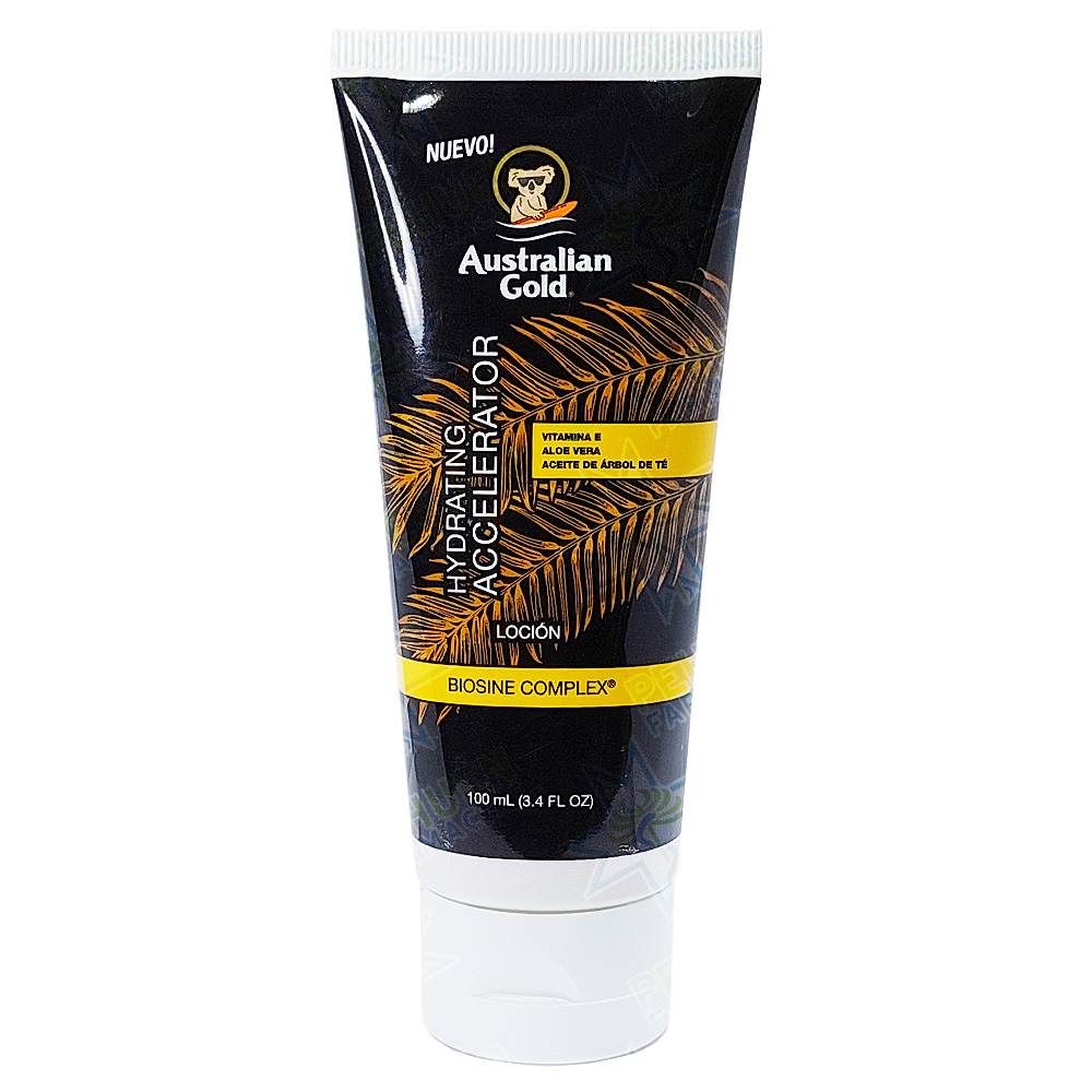 Australian Gold Hydrating Accelerator Dark Tanning Bronceador Loción 100 mL Maver