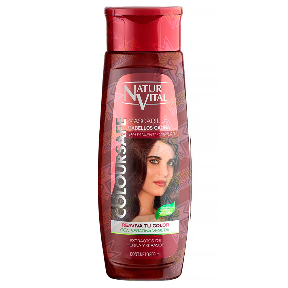 Naturvital Coloursafe Caoba Máscara Capilar Henna 300 mL