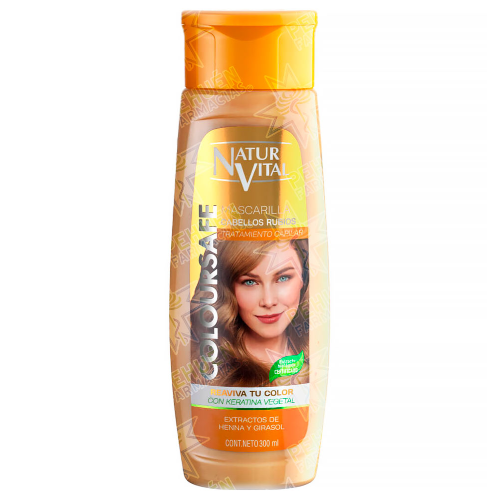 Naturvital Coloursafe Rubios Máscara Capilar Henna 300 mL