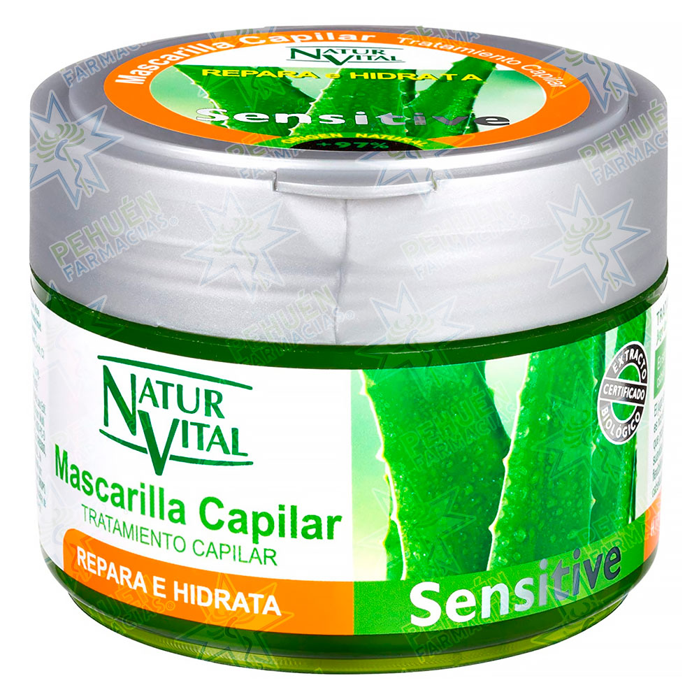 Naturvital Sensitive Aloe Vera Enebro Máscara Capilar 300 mL