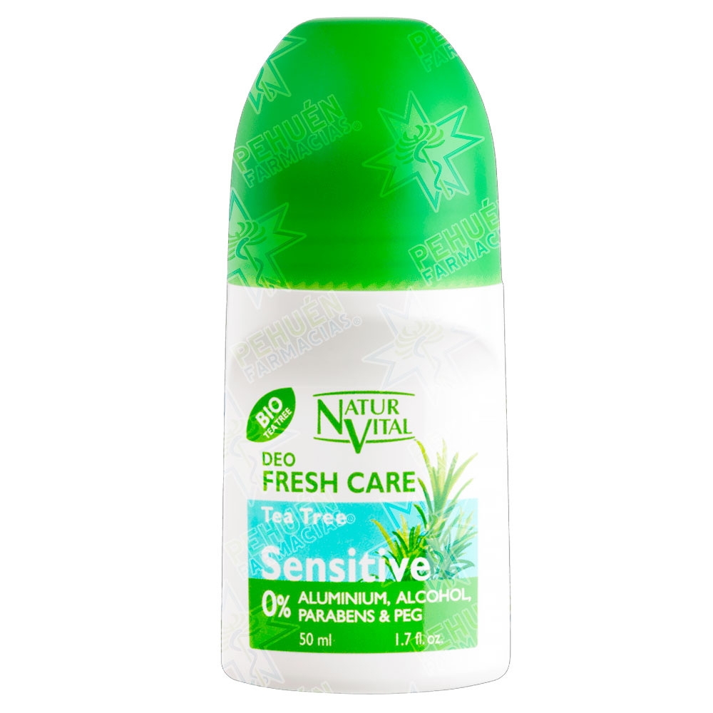 Naturvital Sensitive Tea Tree Desodorante Unisex Roll-On 50 mL