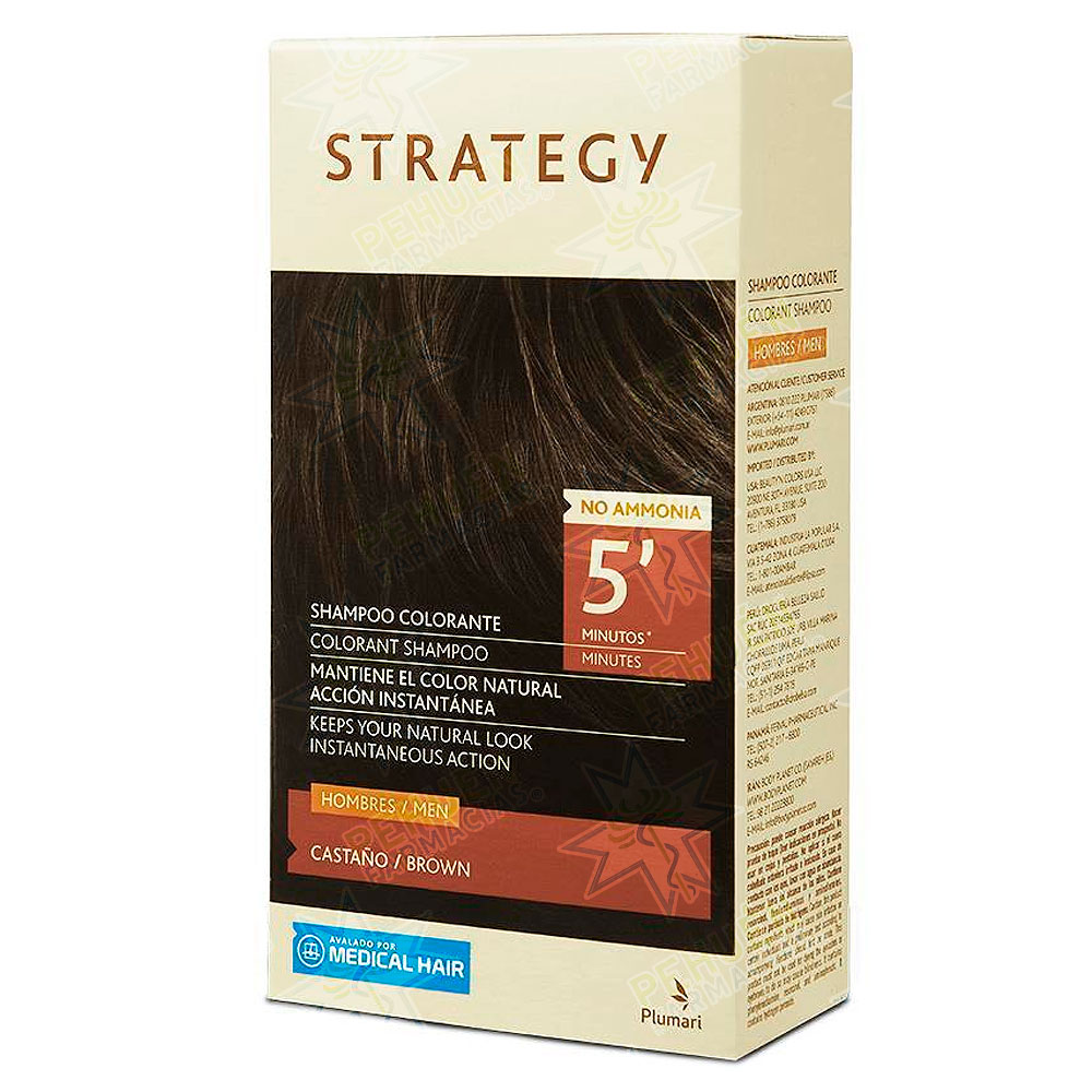 Strategy Shampoo Colorante Castaño Plumari