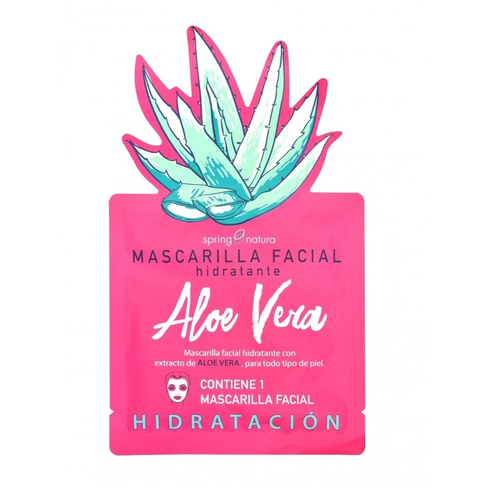 Spring Natural Aloe Vera Hidratante Mascara Facial 25 g 