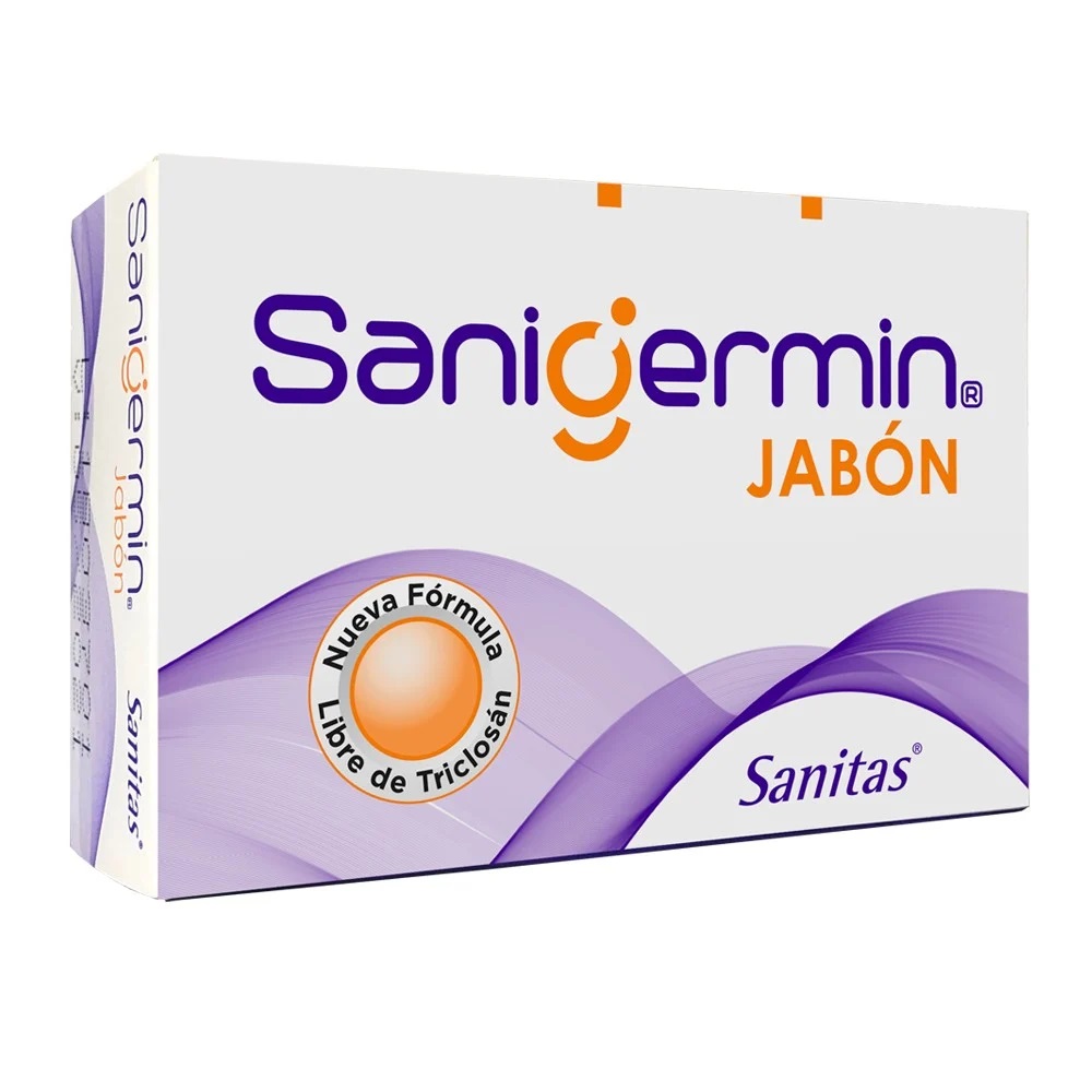 Sanigermin Jabón en Barra Anti-Bacterias con Cloroxilenol 90 g Sanitas