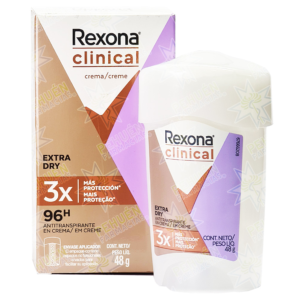 Rexona Clinical Women Extra Dry Antitranspirante Crema Mujer 48 g Unilever