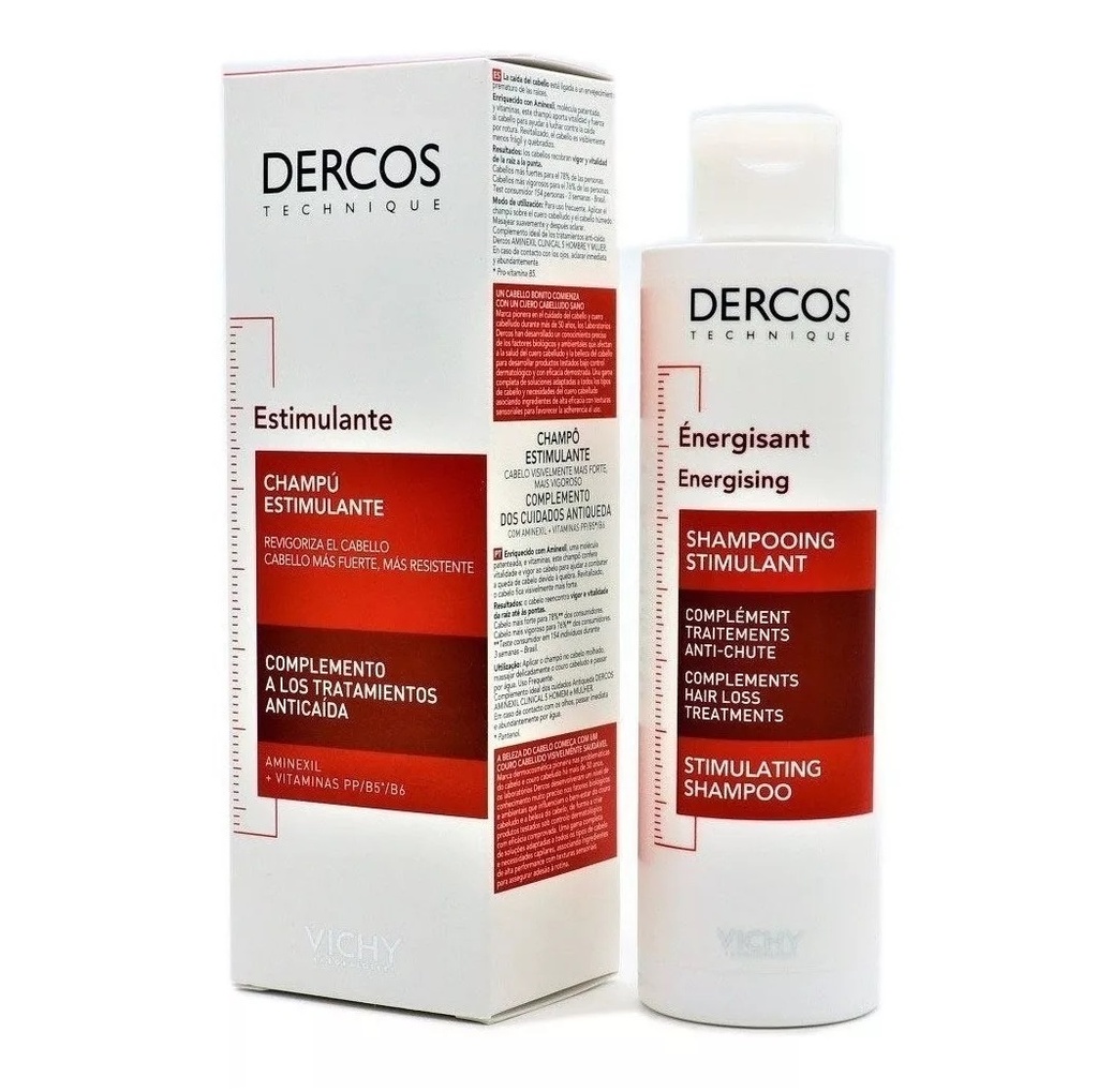 Dercos Estimulante Anticaída Shampoo 200 mL Vichy