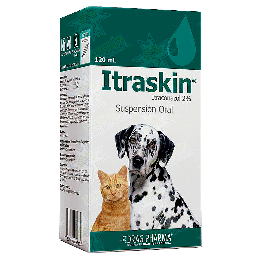 Itraskin 2 % Perro/Gato Suspensión Oral 120 mL Drag Pharma