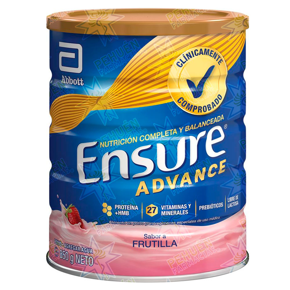 Ensure Advance Frutilla Alimento en Polvo 850 g Abbott