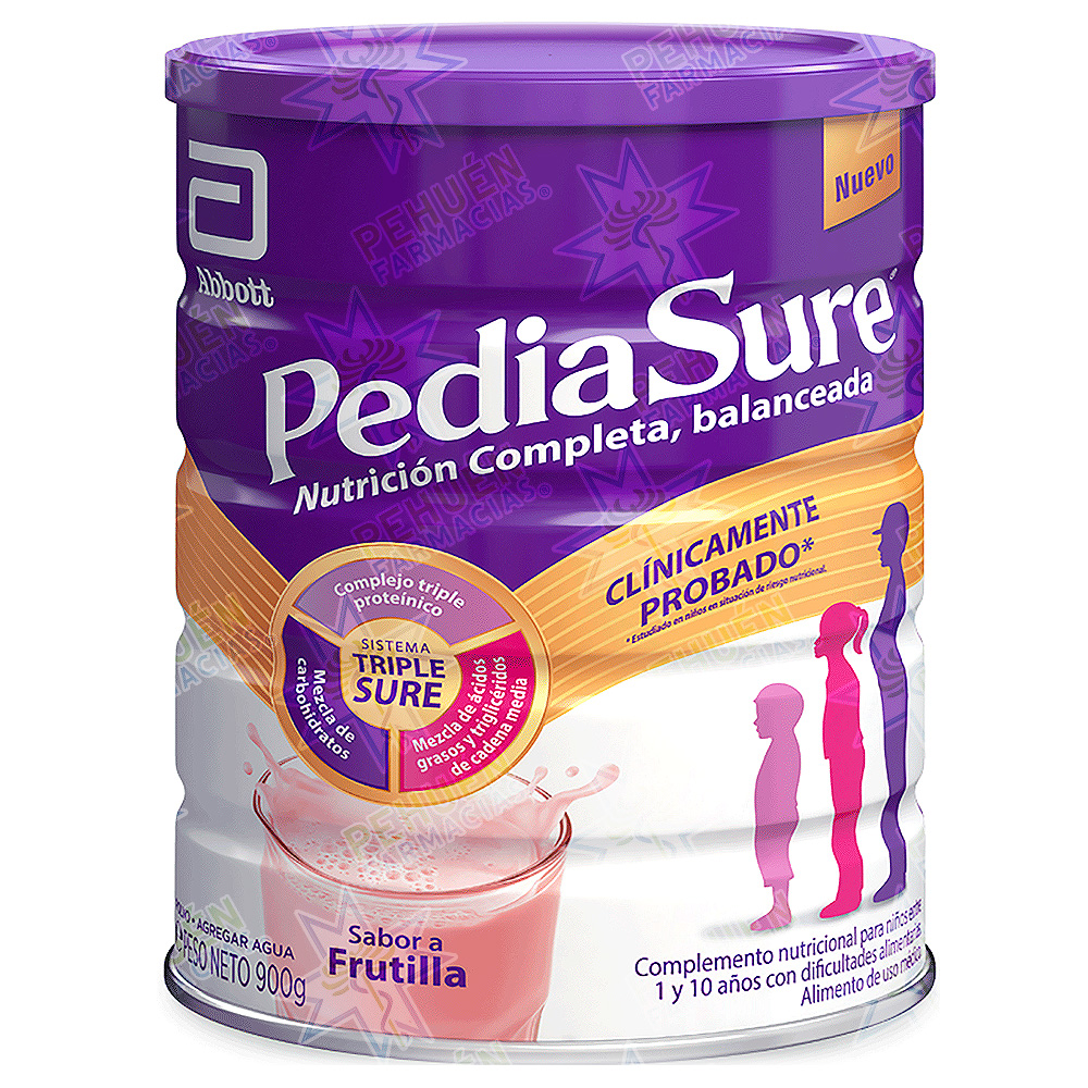 PediaSure Frutilla 900 g Fórmula Crecimiento Apetito Selectivo Niños 1 a 10 Años Abbott