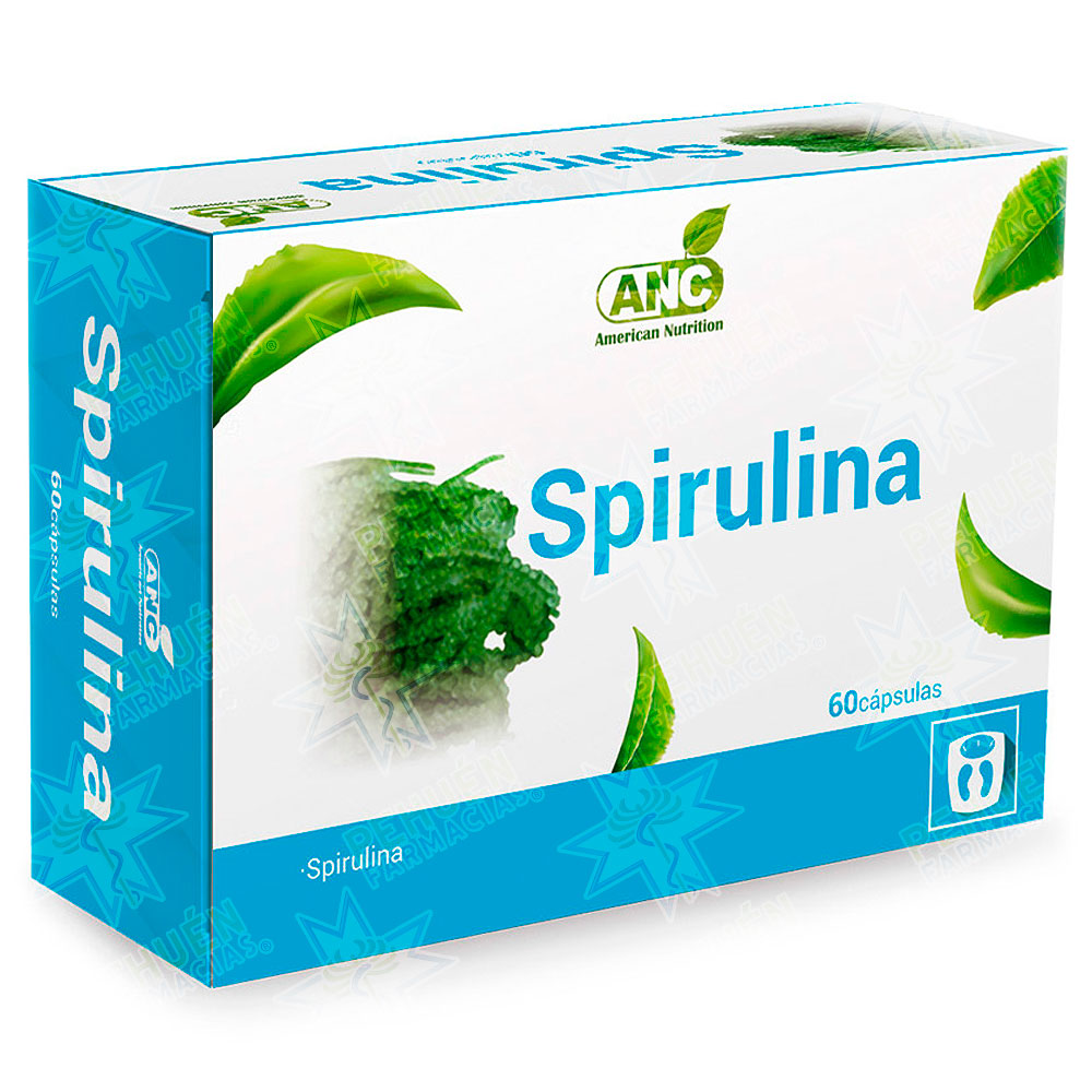 Spirulina 60 Cápsulas Anc Ravepharma
