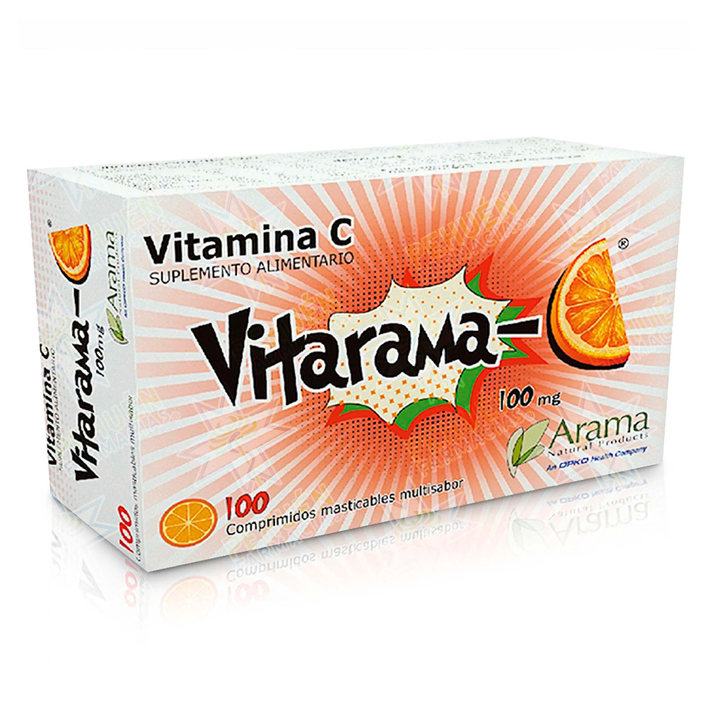 Vitarama-C 100 mg 100 Comprimidos Masticables Arama