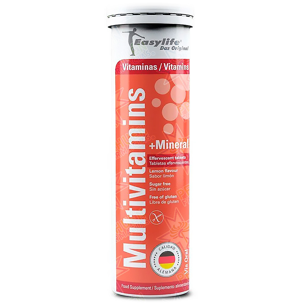 Multivitamins + Minerals 20 Comprimidos Efervescentes Easylife
