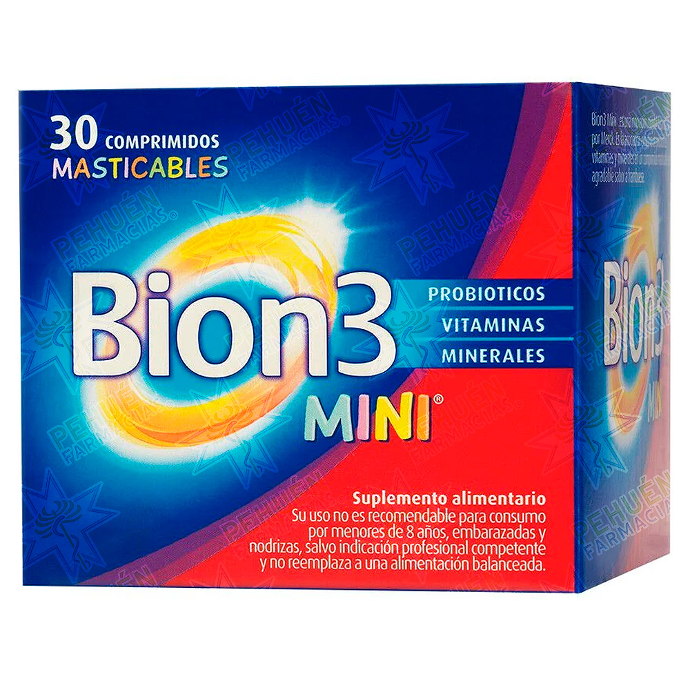 Bion 3 Mini (10 mill. UFC/ 12 Vit/ 3 Min) 30 Comprimidos Masticables P&G
