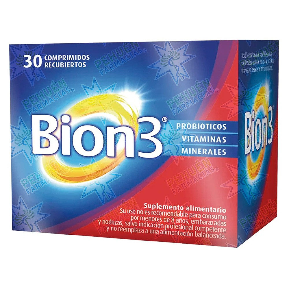 Bion 3 (10 mill. UFC/ 12 Vit/ 7 Min) 30 Comprimidos Recubiertos P&G
