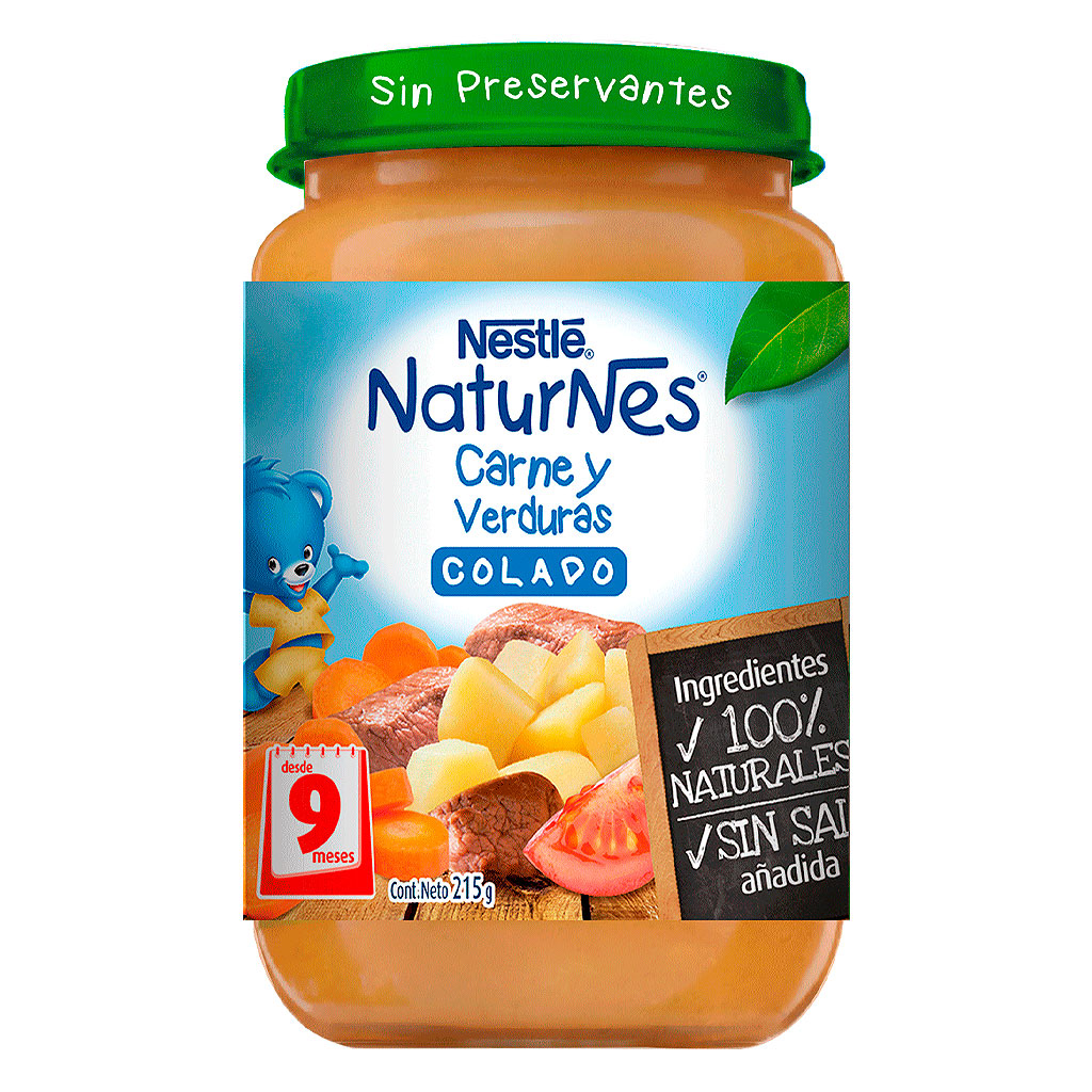 Naturnes Colado Carne y Verduras 215 g Nestlé