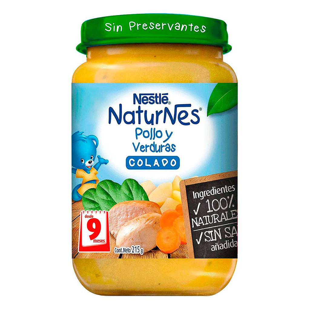 Naturnes Colado Pollo y Verduras 215 g Nestlé