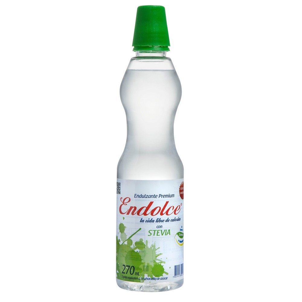 Endolce Endulzante Líquido Stevia Sucralosa 270 mL Prater
