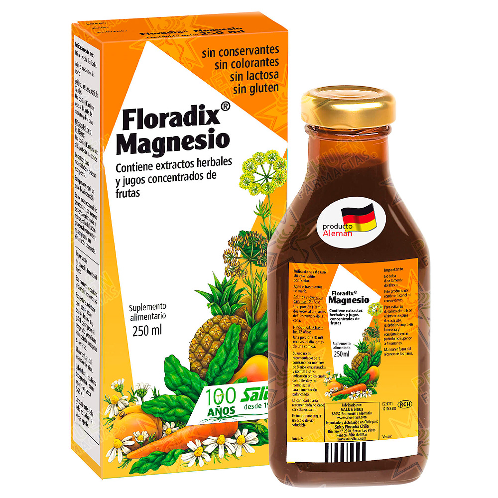 Floradix Magnesio Solución Oral 250 mL Salus