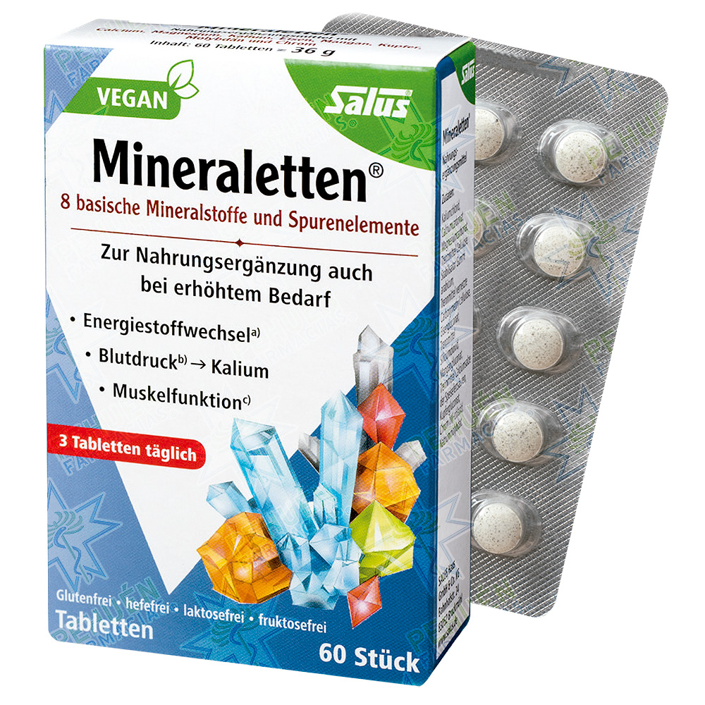 Mineraletten 60 Comprimidos Vegan Salus