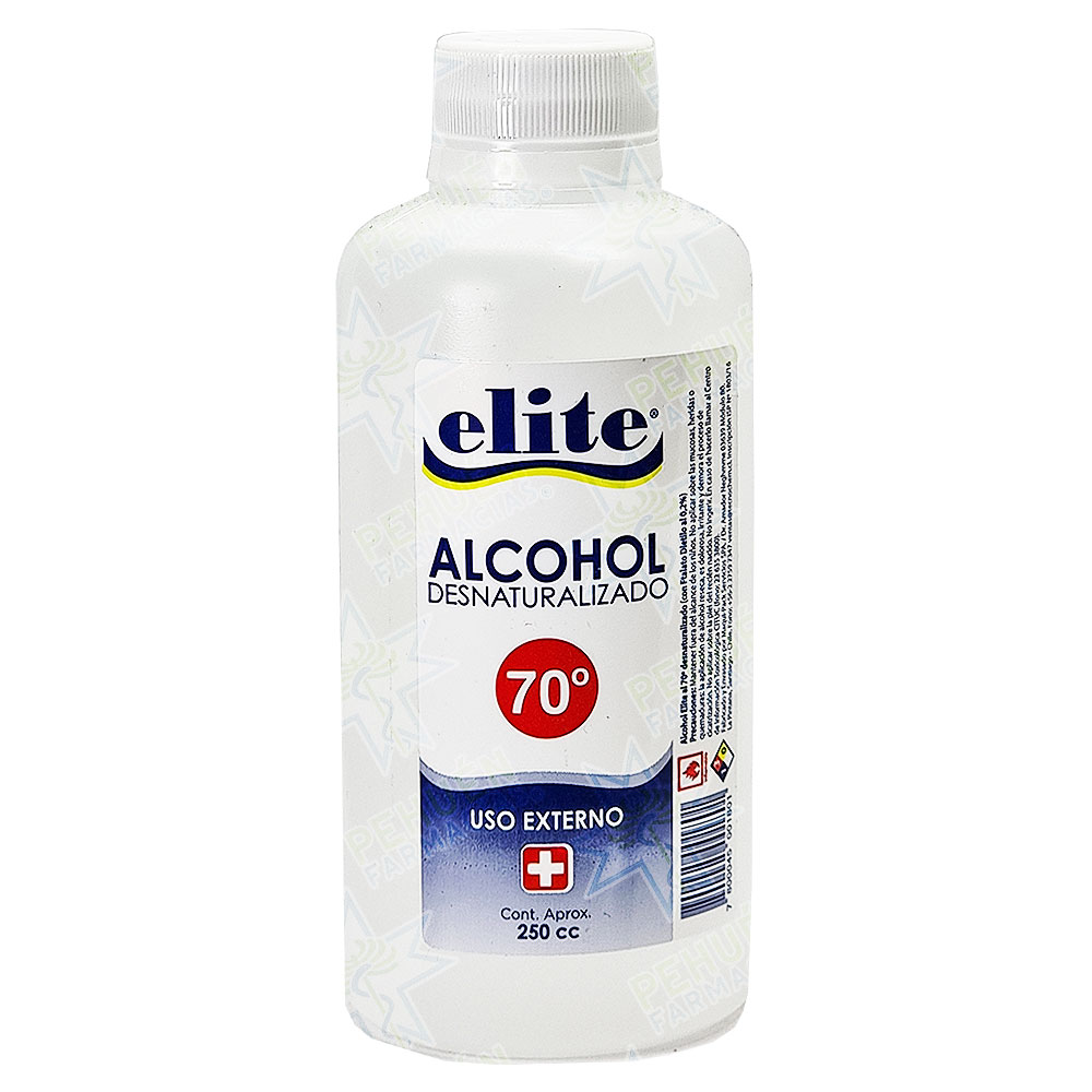 Elite Alcohol Desnaturalizado Higienizante 70° 250 mL Sanax