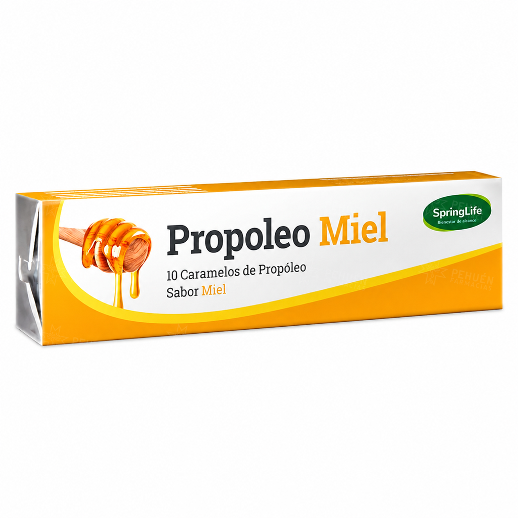 Caramelos de Propóleo Miel 10 Unidades Springlife
