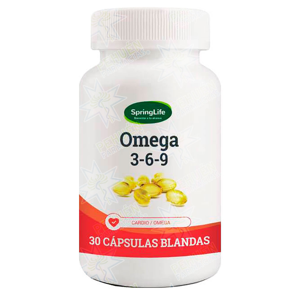 Omega 3-6-9 30 Cápsulas Springlife