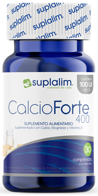 Calcio Forte + Magnesio + Vitamina D3 30 Comprimidos Suplalim