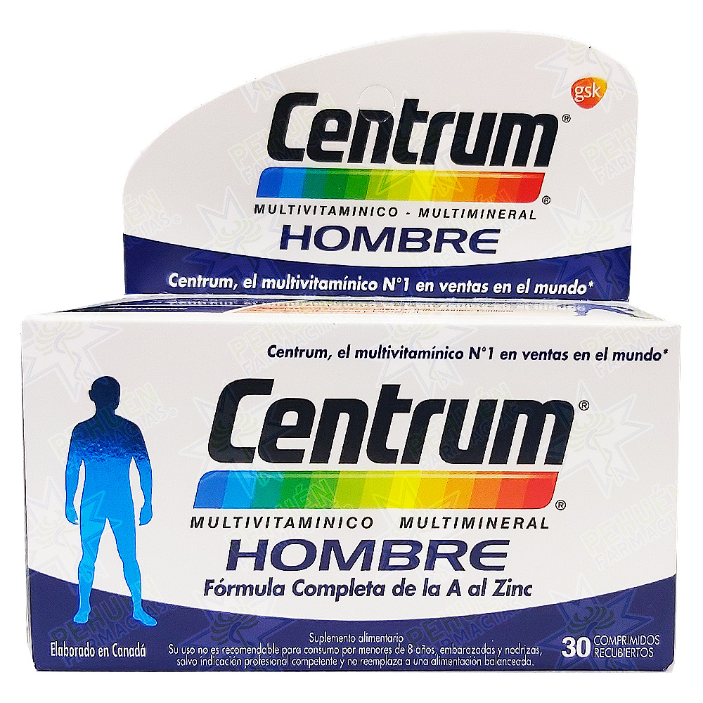 Centrum Hombre 30 Comprimidos Recubiertos GSK