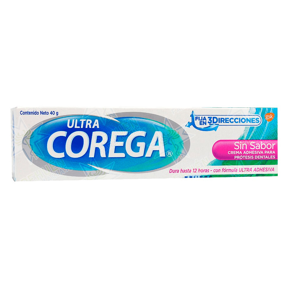 Corega Ultra Sin Sabor Crema Adhesiva Prótesis Dentales 40 g GlaxoSmithKline
