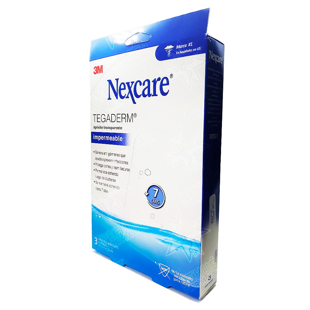 Nexcare Tegaderm Apósito Adhesivo Transparente 10 x 12 cm 3 Unidades 3M