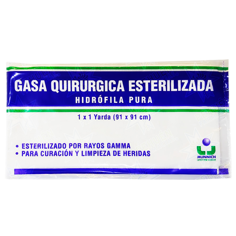 Gasa Estéril 91 x 91 cm Munnich