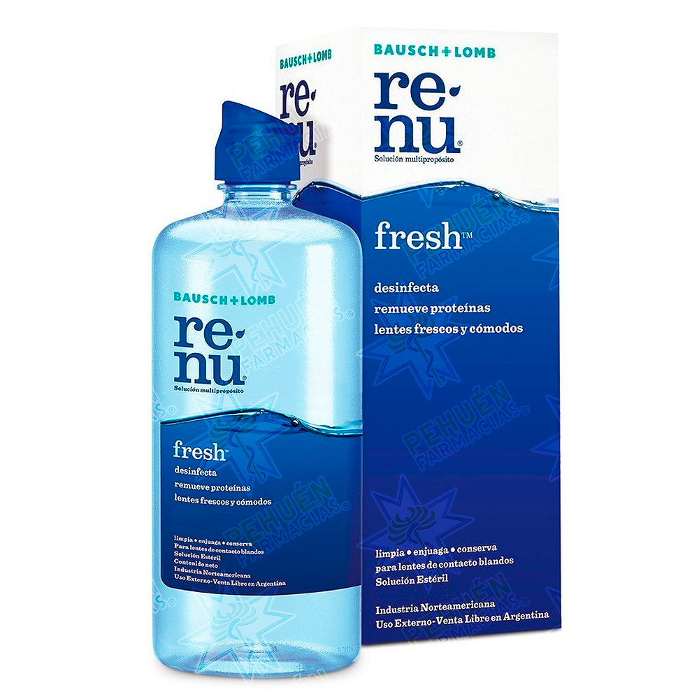 Renu Fresh Solución Multipropósito Lentes de Contacto 355 mL Bausch & Lomb