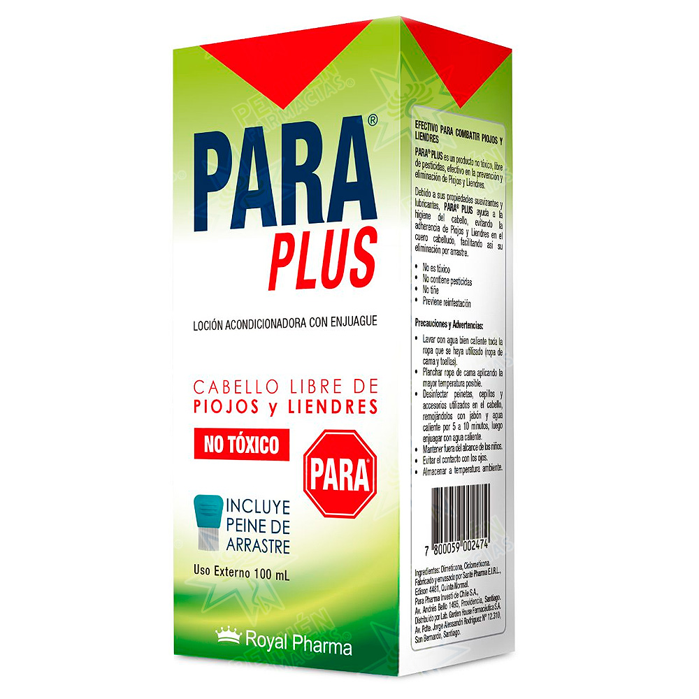 Para Plus Loción Acondicionadora 100 mL Royal Pharma