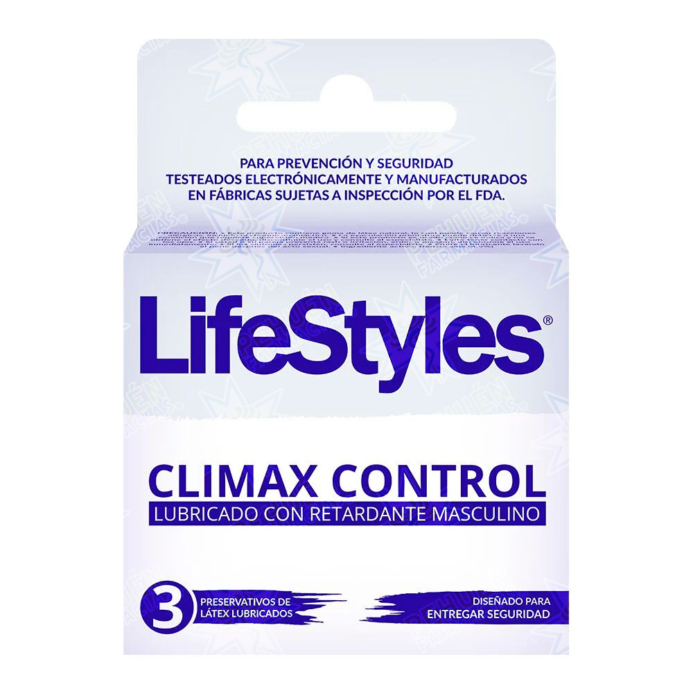 Lifestyles Climax Control 3 Preservativos Prater