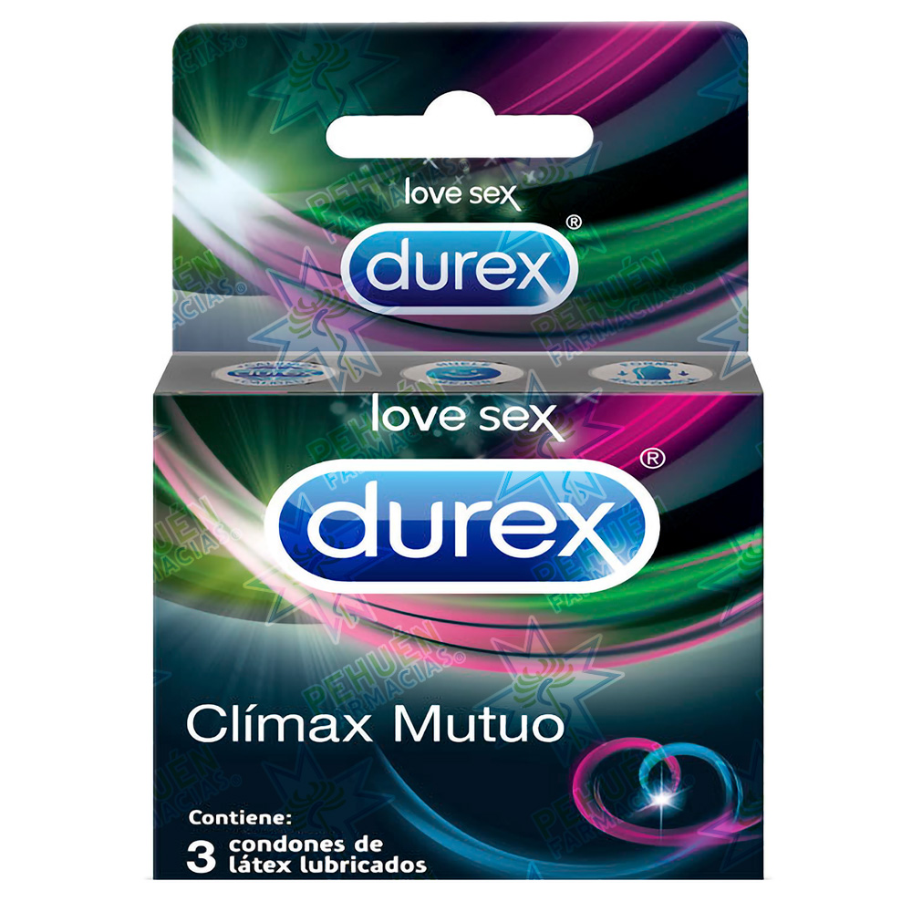 Durex Climax Mutuo Condones Texturados 3 Unidades Reckitt