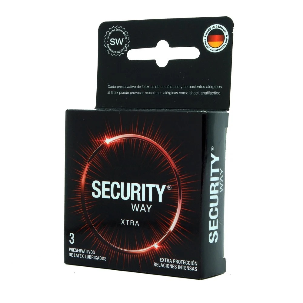 Security Way Xtra Resist 3 Condones Resistentes 