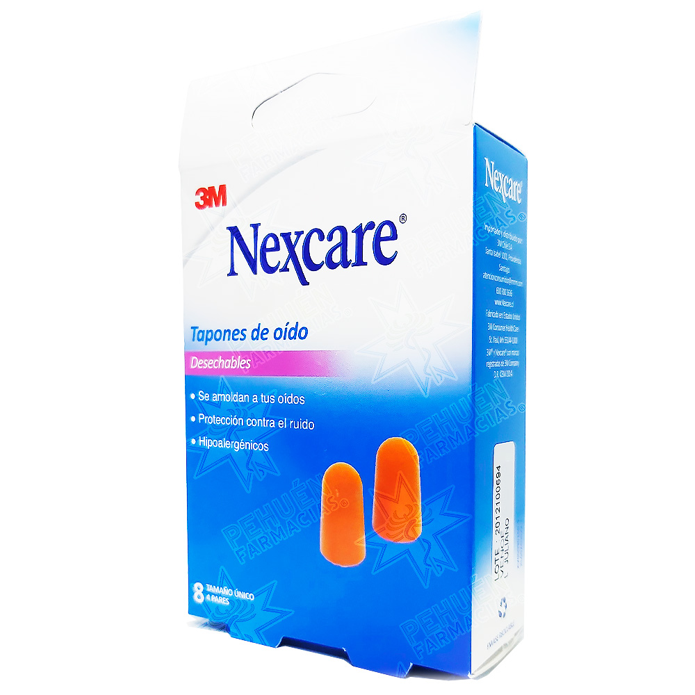 Nexcare Tapones de Oído Desechables 4 Pares 3M